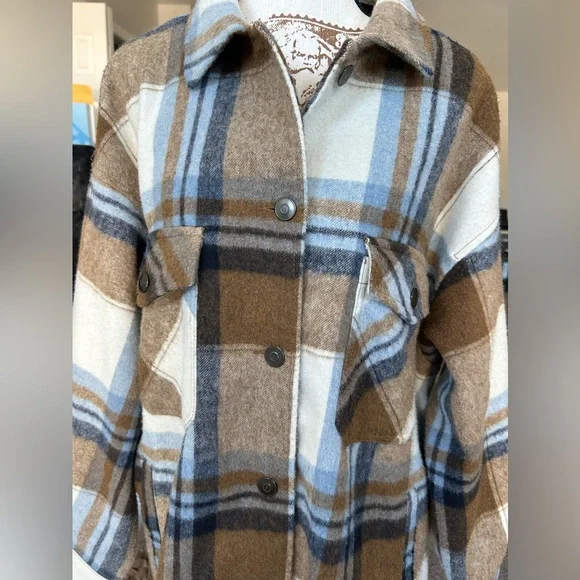 ZARA women’s wool blend oversized shacket size XL - Picture 5 of 13